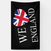 Wij Heartflag Engeland met (h) bnrt Spandoek (Verticaal)