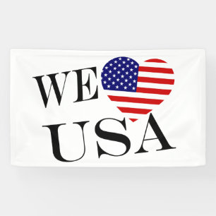 Wij Heartflag USA bk (h) bnrt Spandoek