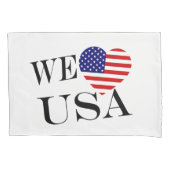 Wij Heartflag USA bk pcnt Kussensloop (Voorkant)
