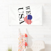 Wij Heartflag USA bk (v) bnrcnt Spandoek (Insitu)
