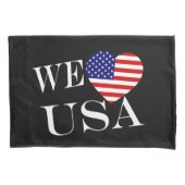 Wij Heartflag USA op pct Kussensloop (Voorkant)