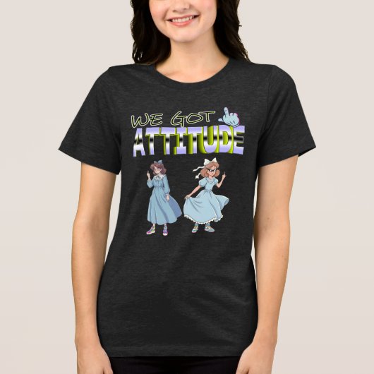 Wij Hebben Attitude Tri-Blend Shirt (Voorkant)