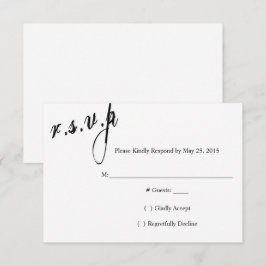 Wij Hebben Besloten Op Altijd Trouw RSVP Kaart