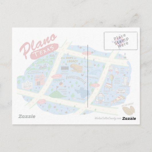 Wij hebben bewegingen aan het Briefkaart van Plano (Achterkant)