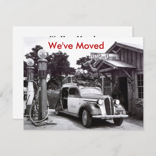 Wij hebben de Aankondiging Retro Verpakte Auto & P (Voorkant / Achterkant)