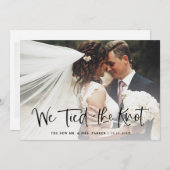 Wij Hebben de Knoop Doorgehakt | Elopement met Cas Aankondiging (Voorkant / Achterkant)