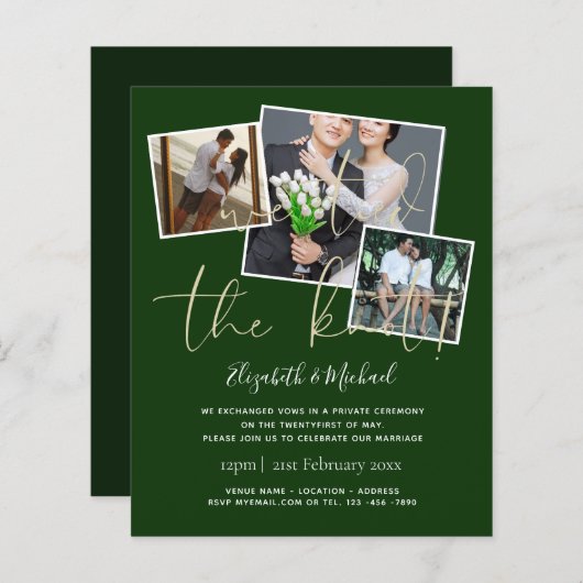 Wij hebben de knoop doorgehakt Huwelijksaankondigi (Voorkant / Achterkant)