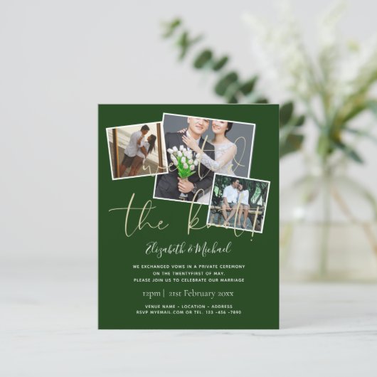 Wij hebben de knoop doorgehakt Huwelijksaankondigi (Staand voorkant)