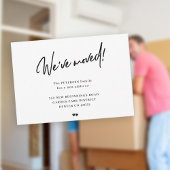 Wij hebben de moderne manuscript bewegende aankond notitiekaartje