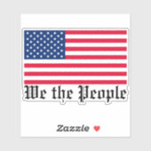 Wij hebben de People American Flag Car Window Deca Sticker (Vel)