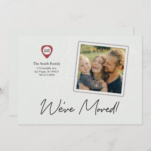 Wij hebben de Verandering van de Kaart van de Kaar (Voorkant / Achterkant)