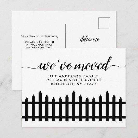 Wij hebben de Verandering van de Omheining van de Aankondigingskaart (Voorkant / Achterkant)