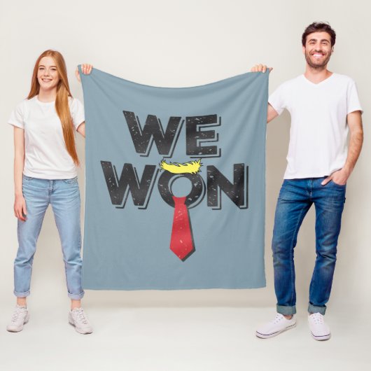 Wij hebben Donald Trump 2024 gewonnen Fleece Deken (In situ)