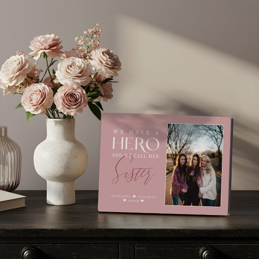 Wij hebben een held die we zus noemen Foto Aandenk Fotoplaat