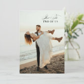 Wij Hebben Elkaar De Knoop Toegehaald Calligrafie  Aankondiging (Staand voorkant)