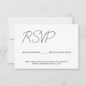 Wij hebben gereserveerde zetels voor u budget Cust RSVP Kaartje (Voorkant)