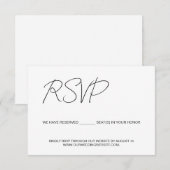 Wij hebben gereserveerde zetels voor u budget Cust RSVP Kaartje (Voorkant / Achterkant)