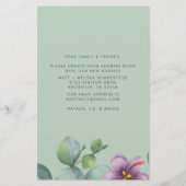 Wij hebben het Adres Eucalyptus Paarse Groene Bewe Briefpapier (Achterkant)