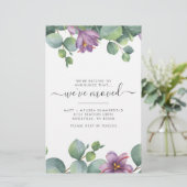 Wij hebben het Adres Eucalyptus Paarse Groene Bewe Briefpapier (Staand voorkant)