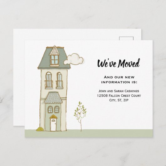 Wij hebben het Briefkaart van de Douane met Huis b (Voorkant / Achterkant)