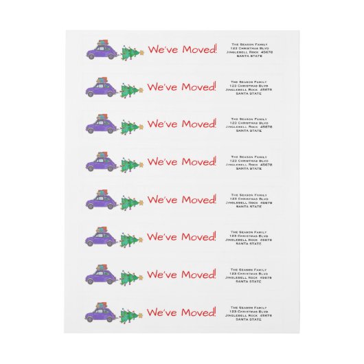 Wij hebben het etiket van Kerstmis van de Auto en (Vel)