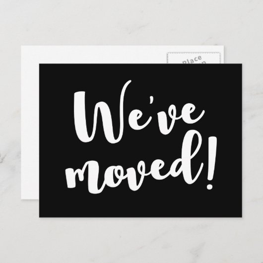 Wij hebben het zwarte & witte manuscriptdoopvont b aankondigingskaart (Voorkant / Achterkant)