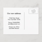 Wij hebben het zwarte & witte manuscriptdoopvont b aankondigingskaart (Achterkant)