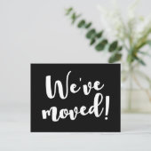 Wij hebben het zwarte & witte manuscriptdoopvont b aankondigingskaart (Staand voorkant)