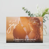 Wij Hebben Ja Gezegd Foto Huwelijksontvangst Uitno (Staand voorkant)