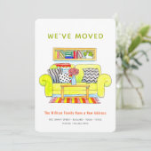 Wij hebben l Kleurrijke Waterverf Nieuw Huisadres  Aankondiging (Staand voorkant)