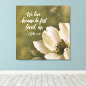 WIJ HEBBEN LIEF OMDAT HIJ ONS EERST LIEFHEBBT | Tr Canvas Afdruk (Insitu (Houten vloer))