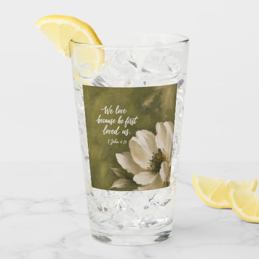 WIJ HEBBEN LIEF OMDAT HIJ ONS EERST LIEFHEBBT | Tr Glas (Voorkant ijs)