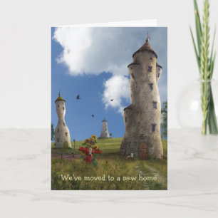 Wij hebben naar een nieuw huis   het Dorp van de Aankondiging