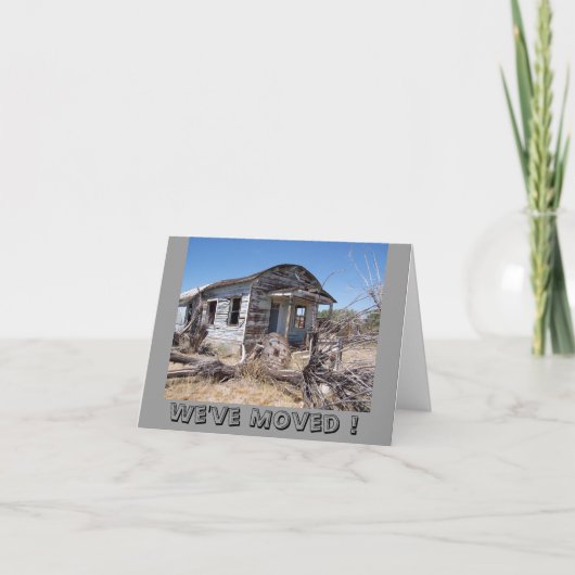 Wij hebben Nieuw Adres bewogen Aankondiging (Voorkant)