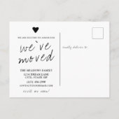 Wij hebben Nieuwe Verandering van het Adres Handge Aankondigingskaart (Achterkant)