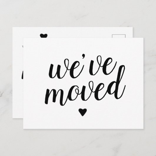 Wij hebben Nieuwe Verandering van het Manuscript v Aankondigingskaart (Voorkant / Achterkant)