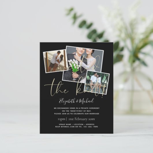 Wij Hebben Ons Jawoord Gegeven Huwelijksaankondigi (Staand voorkant)