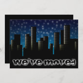 wij hebben stadslandschap mededeling verplaatst aankondiging (Voorkant / Achterkant)