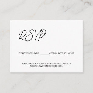 Wij hebben stoelen voor u gereserveerd sjabloon bu