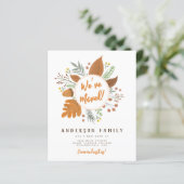 Wij hebben Thanksgiving met Nieuw Adres bewogen (Staand voorkant)