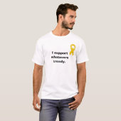 Wij hebben uw support nodig t-shirt (Voorkant volledig)