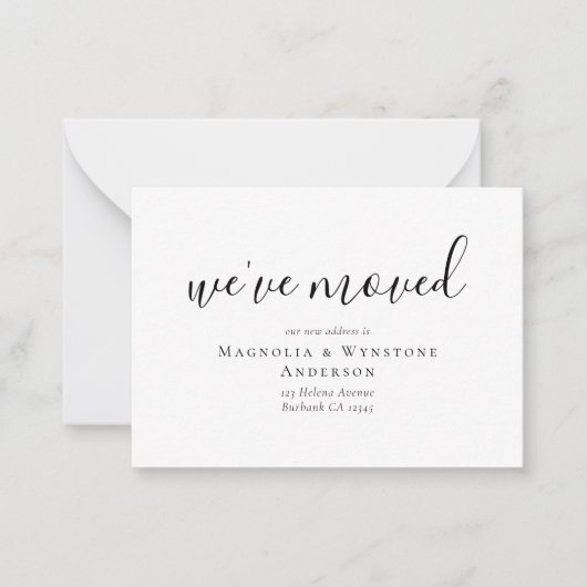 Wij hebben Verandering van de Kaart van het Tussen Notitiekaartje (Voorkant)