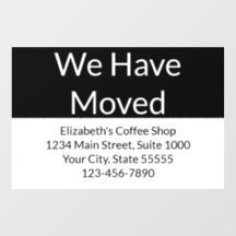 Wij hebben zakelijke aankondiging zwart-wit verpla