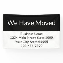 Wij hebben zakelijke aankondiging zwart-wit verpla