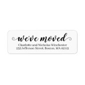 Wij hebben zwarte witte manuscript bewegende aanko etiket (Voorkant)