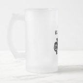 Wij heersen over de wegen Biker 16 oz Frosted Glas Matglas Bierpul (Links)