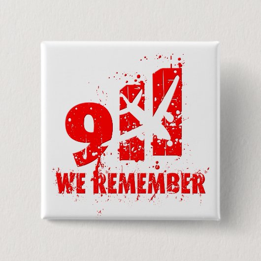 Wij herinneren de 10de Button van Jubileum "911" (Voorkant)