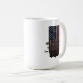 Wij, het Amerikaanse volk Vlag VS Vrijheid van men Koffiemok (Voorkant rechts)
