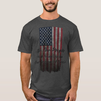 Wij, het Amerikaanse volk Vlag VS Vrijheid van men T-shirt