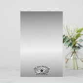 Wij, het Metallic schild Logo met Torch Briefpapier (Staand voorkant)